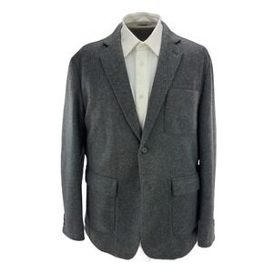 Billy Reid Gray Wool‎ Blend 2 Button Unstructured Blazer Jacket Men's Size 46R